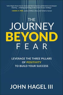 Book cover of The Journey Beyond Fear: Leverage the Three Pillars of Positivity to Build Your Success