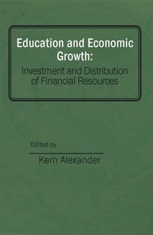 Book cover of Education and Economic Growth: Investment and Distribution of Financial Resources