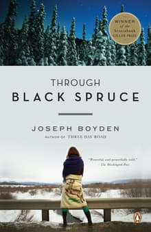 Book cover of Through Black Spruce