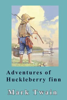 Book cover of Adventures of Huckleberry Finn