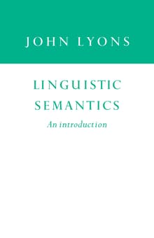 Book cover of Linguistic Semantics: An Introduction