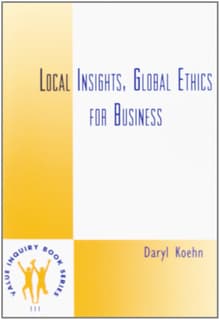 Book cover of Local Insights, Global Ethics for Business