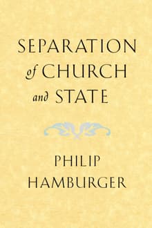 Book cover of Separation of Church and State