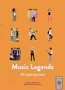 Book cover of Music Legends: 40 inspiring icons