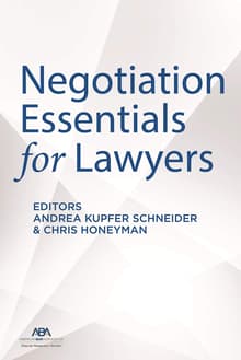 Book cover of Negotiation Essentials for Lawyers