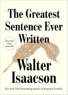 Book cover of The Greatest Sentence Ever Written