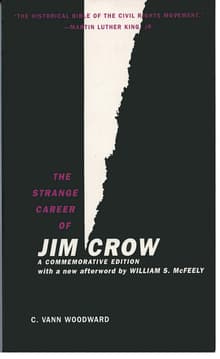 Book cover of The Strange Career of Jim Crow