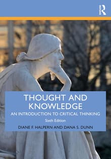 Book cover of Thought and Knowledge: An Introduction to Critical Thinking