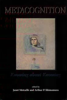 Book cover of Metacognition: Knowing About Knowing