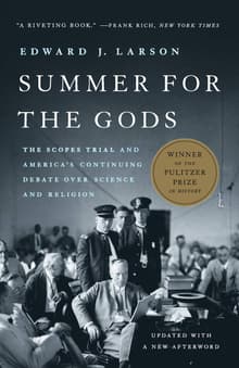 Book cover of Summer for the Gods: The Scopes Trial and America's Continuing Debate Over Science and Religion