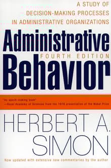 Book cover of Administrative Behavior