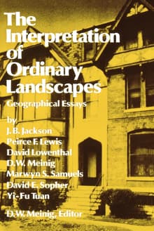 Book cover of The Interpretation of Ordinary Landscapes