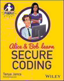 Book cover of Alice and Bob Learn Secure Coding