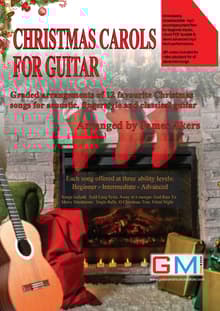 Book cover of Christmas Carols for Guitar