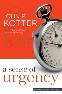 Book cover of A Sense of Urgency