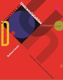 Book cover of Dictionary of Untranslatables