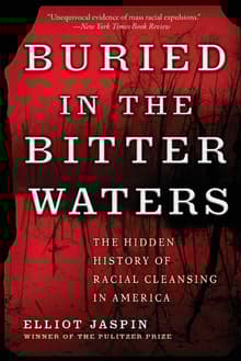 Book cover of Buried in the Bitter Waters: The Hidden History of Racial Cleansing in America