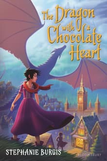 Book cover of The Dragon with a Chocolate Heart