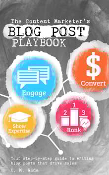 Book cover of The Content Marketer’s Blog Post Playbook
