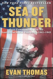 Book cover of Sea of Thunder: Four Commanders and the Last Great Naval Campaign 1941-1945
