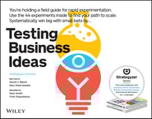 Book cover of Testing Business Ideas: A Field Guide for Rapid Experimentation