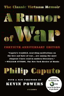 Book cover of A Rumor of War: The Classic Vietnam Memoir