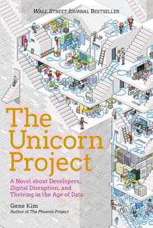 Book cover of The Unicorn Project: A Novel about Developers, Digital Disruption, and Thriving in the Age of Data