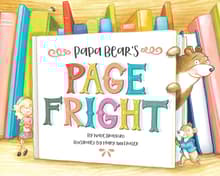 Book cover of Papa Bear's Page Fright