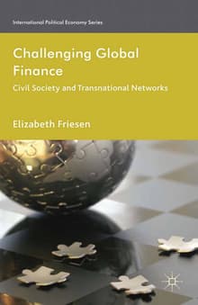 Book cover of Challenging Global Finance: Civil Society and Transnational Networks