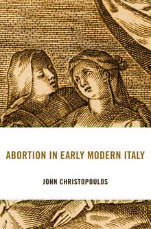 Book cover of Abortion in Early Modern Italy