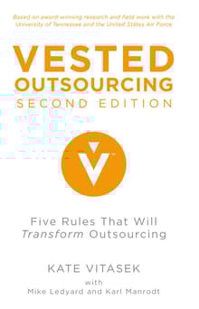 Book cover of Vested Outsourcing: Five Rules That Will Transform Outsourcing