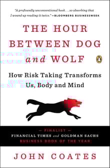 Book cover of The Hour Between Dog and Wolf: How Risk Taking Transforms Us, Body and Mind