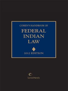Book cover of Cohen's Handbook of Federal Indian Law