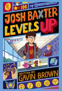 Book cover of Josh Baxter Levels Up