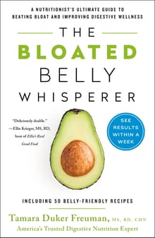 Book cover of The Bloated Belly Whisperer: A Nutritionist's Ultimate Guide to Beating Bloat and Improving Digestive Wellness