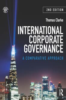Book cover of International Corporate Governance: A Comparative Approach