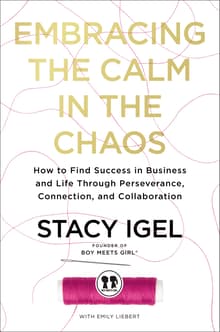 Book cover of Embracing the Calm in the Chaos: How to Find Success in Business and Life Through Perseverance, Connection, and Collaboration