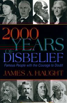 Book cover of 2000 Years of Disbelief: Famous People with the Courage to Doubt