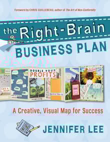 Book cover of The Right-brain Business Plan: A Creative, Visual Map for Success