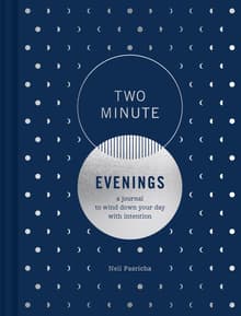 Book cover of Two Minute Evenings: A Journal to Wind Down Your Day with Intention