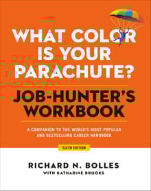 Book cover of What Color Is Your Parachute? Job-Hunter's Workbook: A Companion to the Best-selling Job-Hunting Book in the World