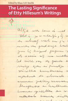 Book cover of The Lasting Significance of Etty Hillesum's Writings