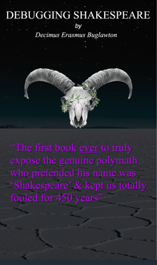 Book cover of Debugging Shakespeare