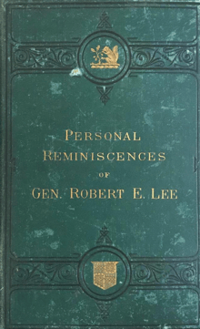 Book cover of Personal Reminiscences, Anecdotes, and Letters of Gen. Robert E. Lee