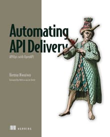 Book cover of Automating API Delivery: APIOps with OpenAPI