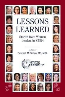 Book cover of Lessons Learned: Stories from Women Leaders in STEM