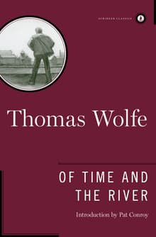 Book cover of Of Time and the River: A Legend of Man's Hunger in His Youth