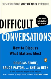 Book cover of Difficult Conversations: How to Discuss What Matters Most