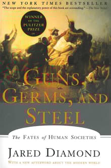 Book cover of Guns, Germs, and Steel