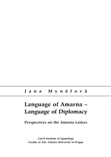 Book cover of Language of Amarna - Language of Diplomacy: Perspectives on the Amarna Letters